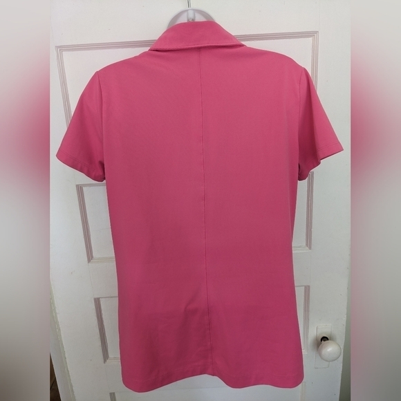 NIKE GOLF PINK DRI-FIT POLO SHORT SLEEVES COLLAR T-SHIRT SIZE LARGE - Picture 8 of 17